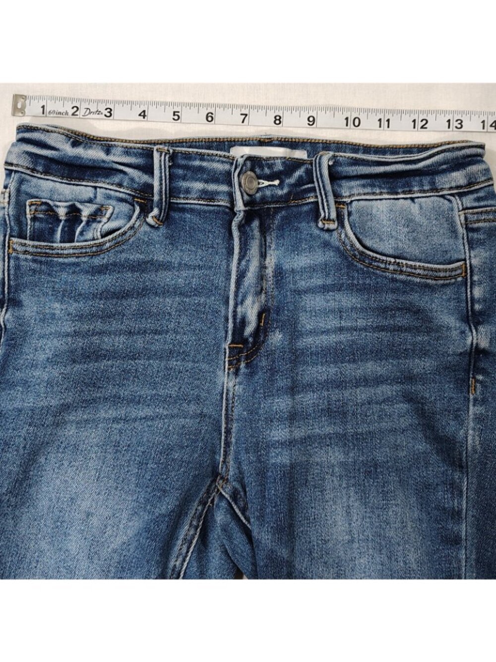 Vervet Los Angeles Skinny Jeans Womens Size 27 Mid Rise Denim Medium Wash Blue - Picture 10 of 16